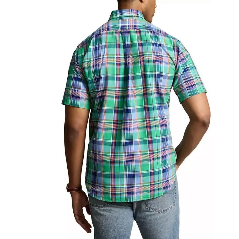 Polo Ralph Lauren NWT Classic Fit Yarn-Dyed Plaid Cotton Oxford Button Down Shir